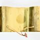 Golden Foglio wall lamp by Tobia & Afra Scarpa for Flos, 1960s