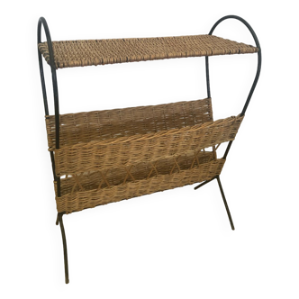 Porte-revue en rotin