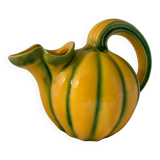 Green and yellow polychrome melon pitcher 1960