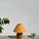 Table lamp in turned wood, ball 1990