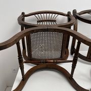 Paire Fauteuil dagobert et son cannage