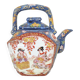 Japanese porcelain teapot with geisha decor
