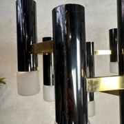 Vintage design 'hexagon' black & gold chandelier – Boulanger