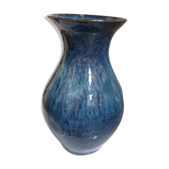 Vase bleu céramique