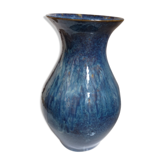 Ceramic blue vase