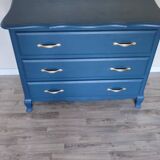Restored solid oak chest of drawers