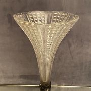 Vase bouquet cone cut crystal Baccarat Saint Louis late nineteenth early twentieth