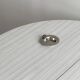 Small ashtray in shiny silver metal