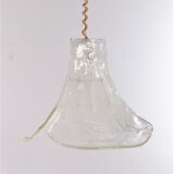 Vintage Mid-Century glass hanging lamp by J. T. Kalmar, 1960