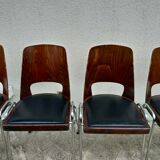 6 stackable Baumann chairs