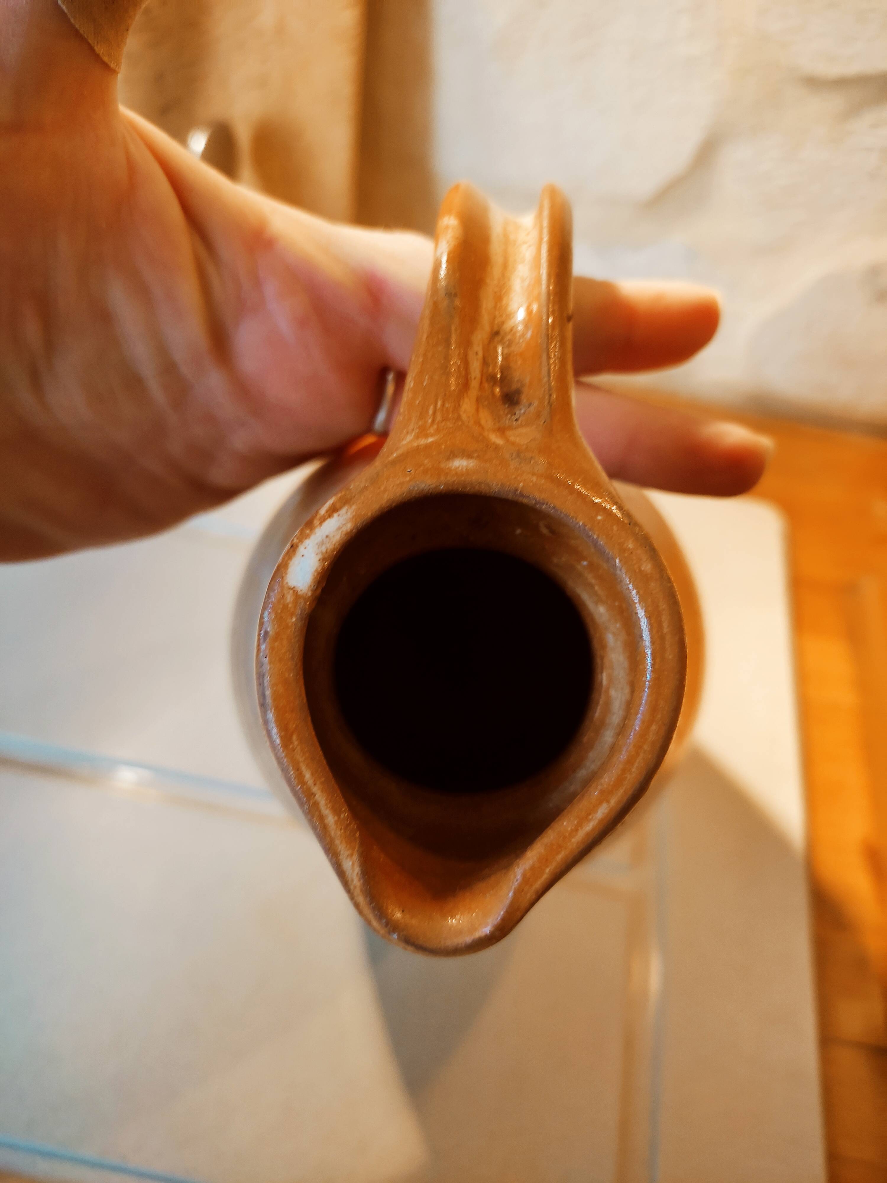 Duo of pitchers water, wine