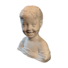19th marble child bust