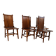 Mid century bamboo dining chairs, 1960s