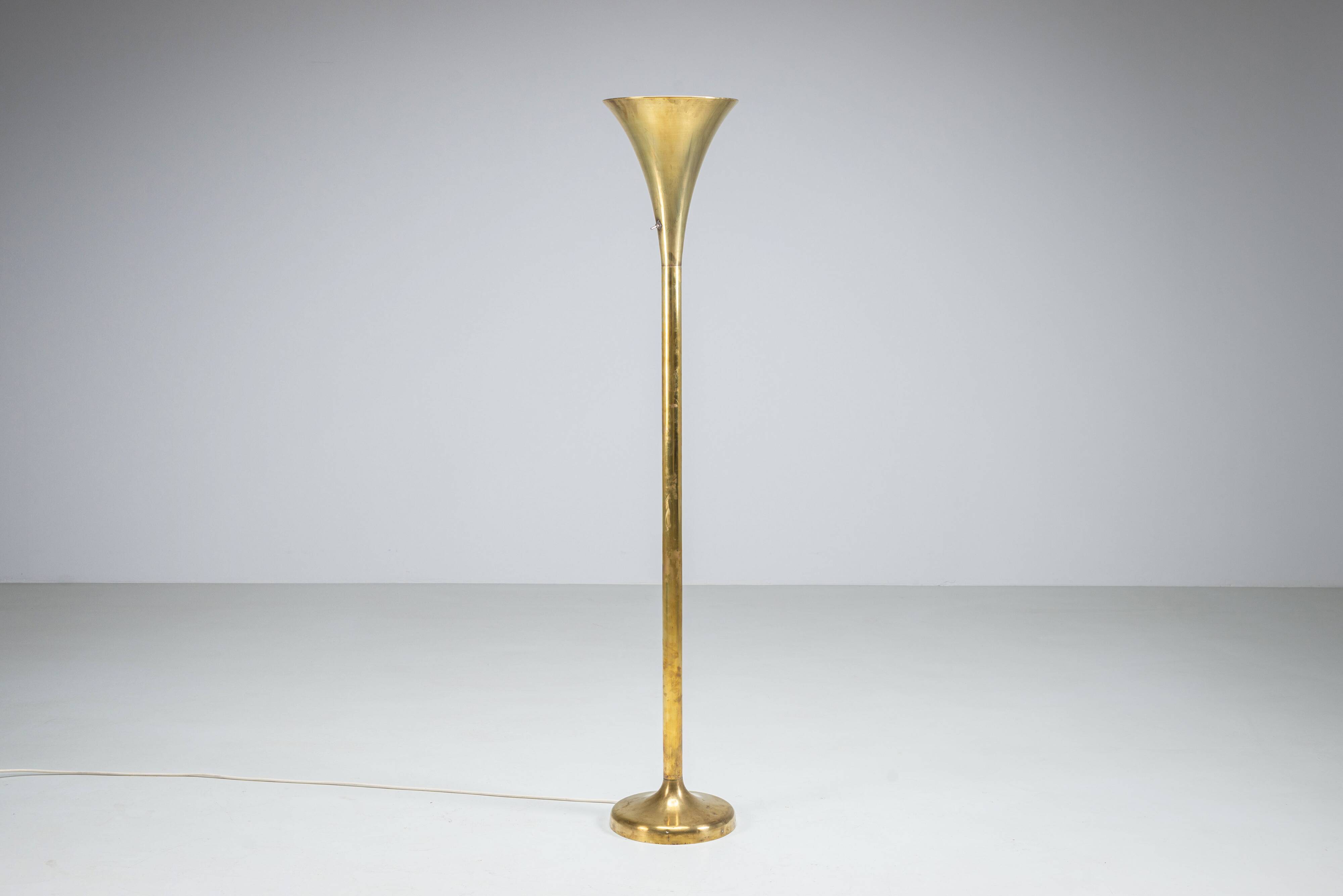 Brass ''Luminator'' floor lamp by Marcello Piacentini