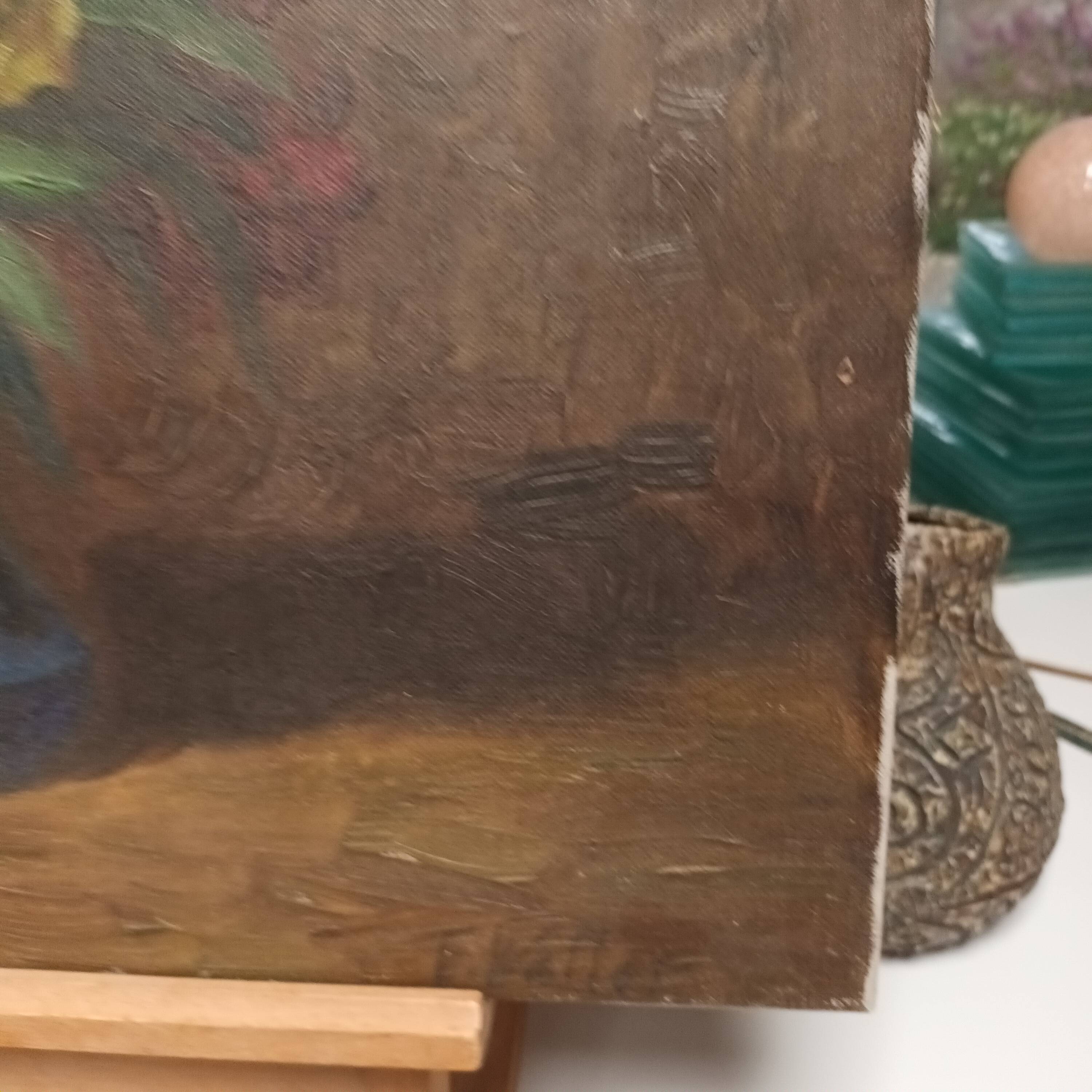 painting still life bouquet