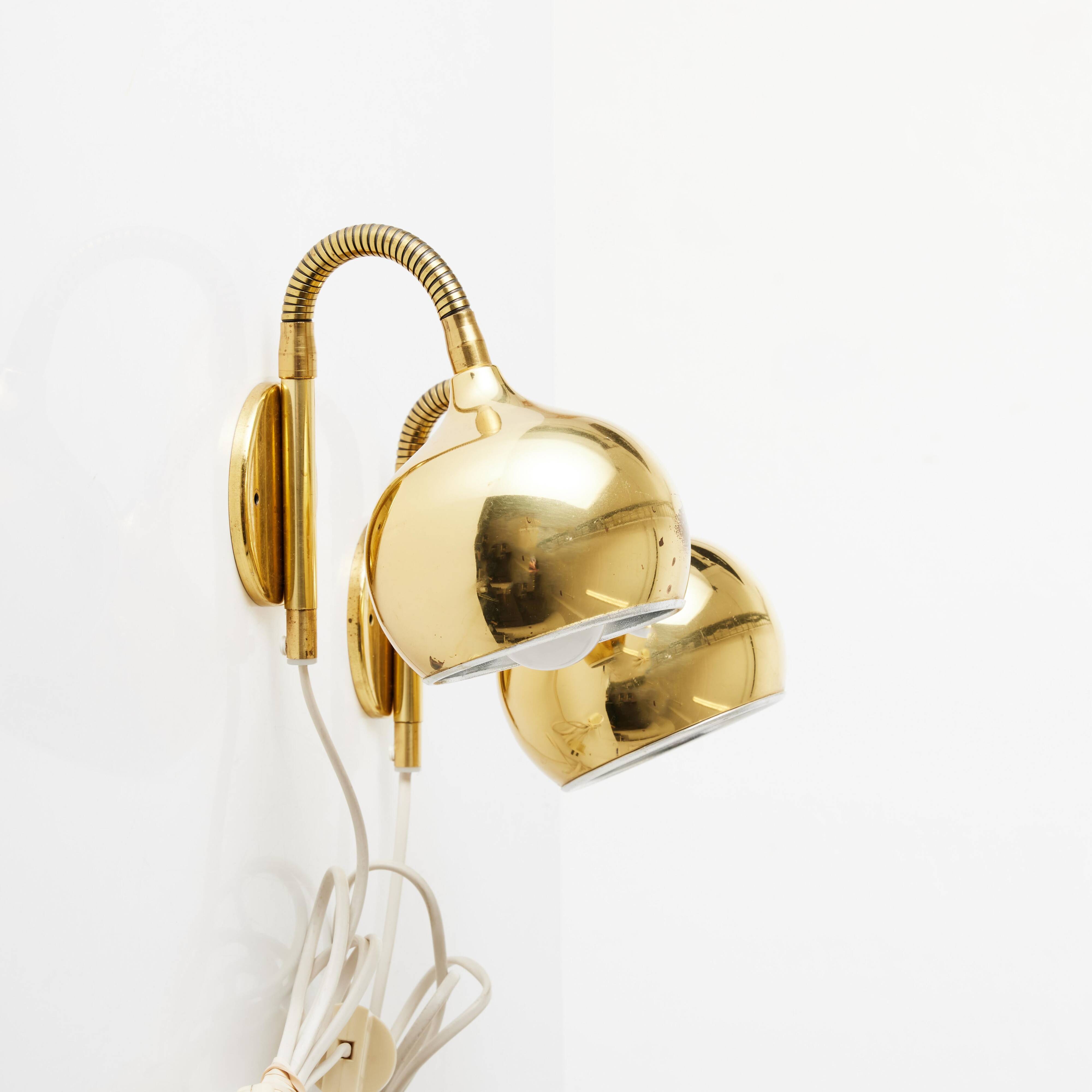 Lampes murales par Moller Armatur, lot de 2,  Suède 1970