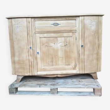 Raw wood sideboard