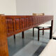 Extendable dining table Italian design 60 geometric rosewood