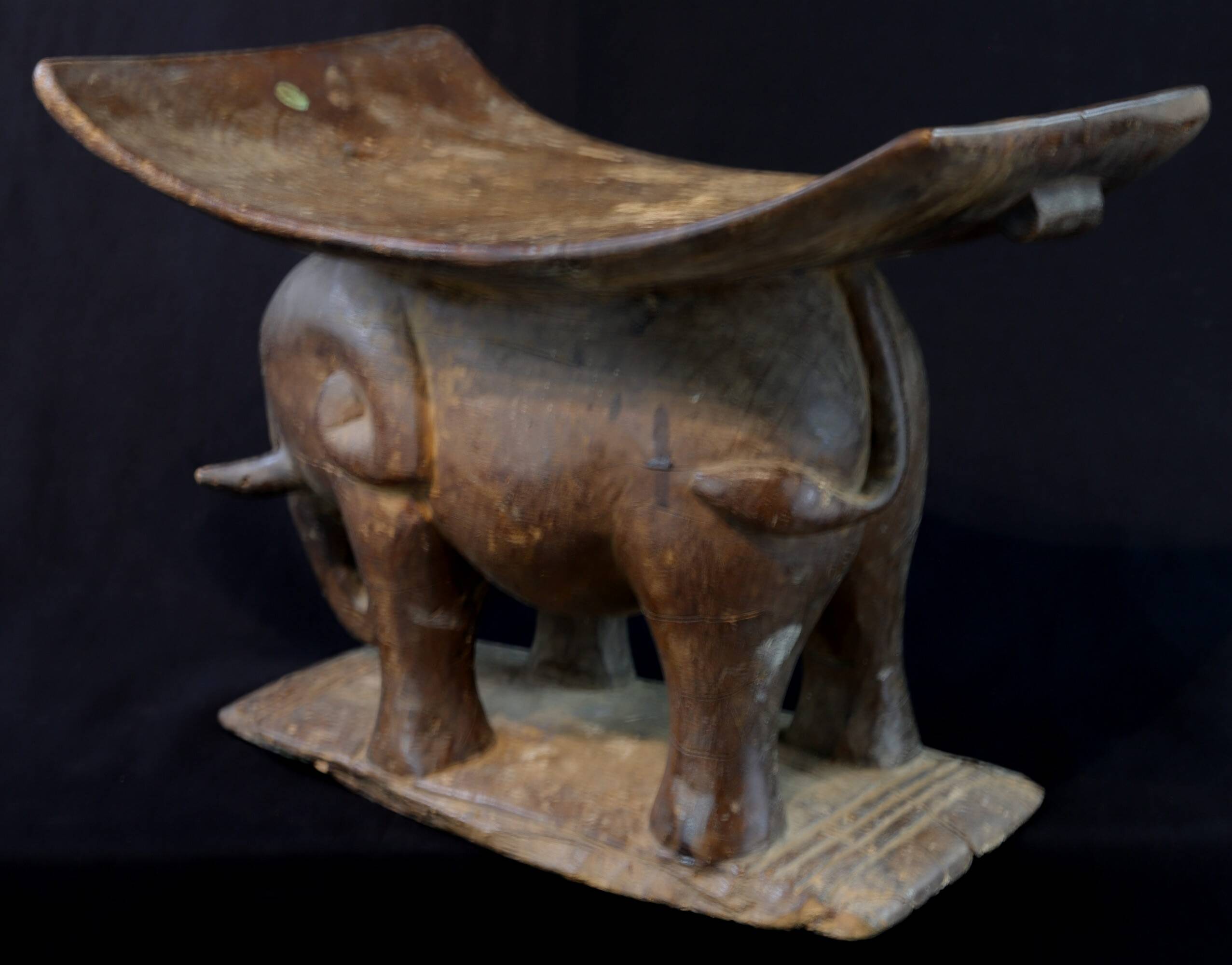 African Art - Old Akan Stool - Ivory Coast