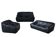 Sandra Set by Annie Hieronimus for Cinna – Black Leather Lounge Collection