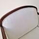 Pair of Large White Art Deco Armchairs 1950s Mid Century Modern Interior De