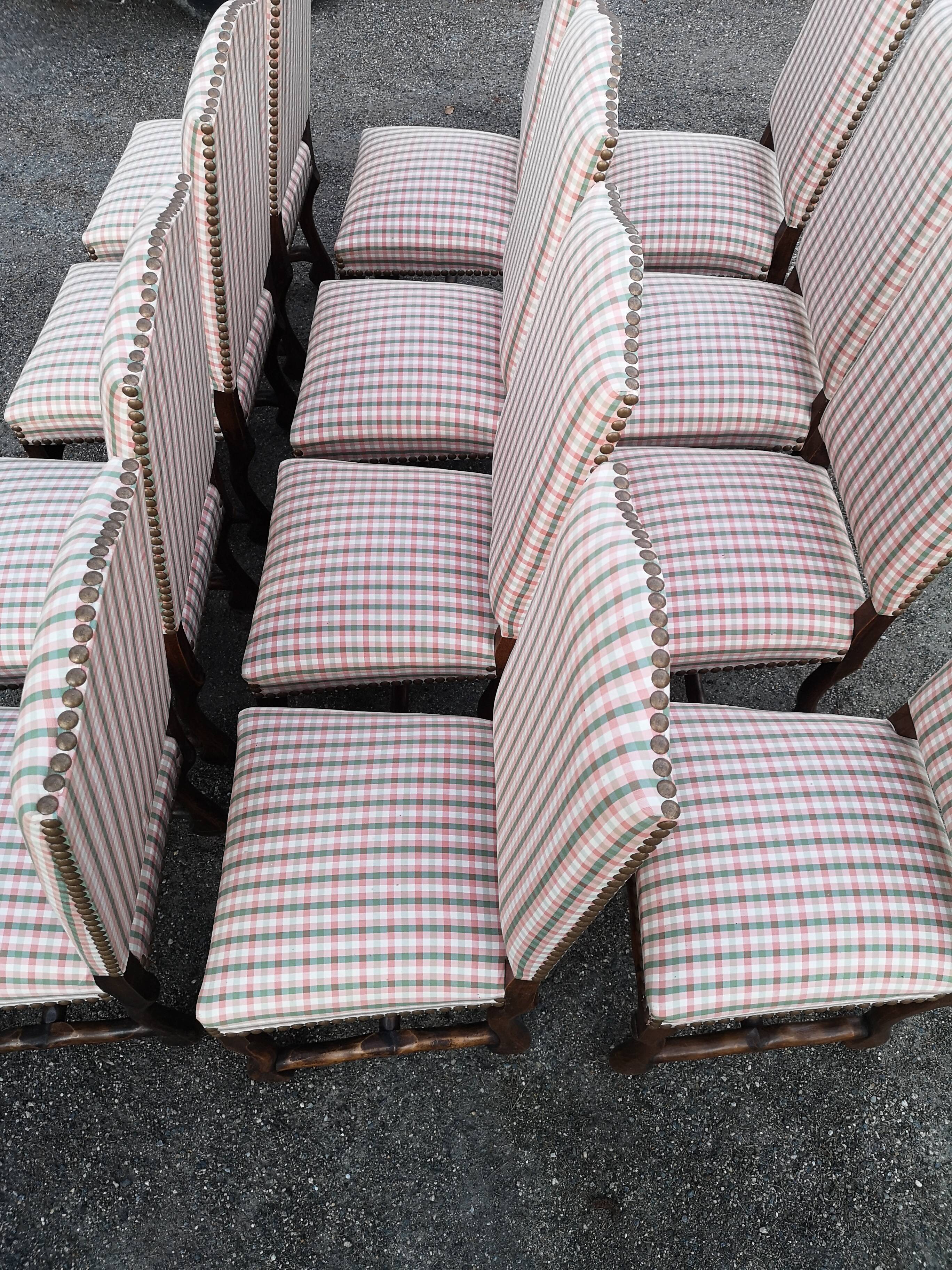 12 Louis XIII chairs