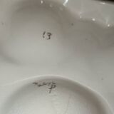 Antique English oyster plate from the late 19th to early 20th century.