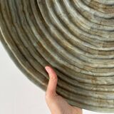 Large ceramic shell dish by Dominique Guillot for Vallauris 1960, giant oyster dish
