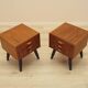 Danish teak bedside chests of drawers, 1960s