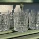 Cut crystal whisky glasses