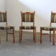 Vintage Danish Brutalist Oak Dining Chairs, Henning Kjærnulf style, 1960s
