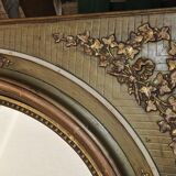 Large mirror ovle original ivy decoration 50x60cm