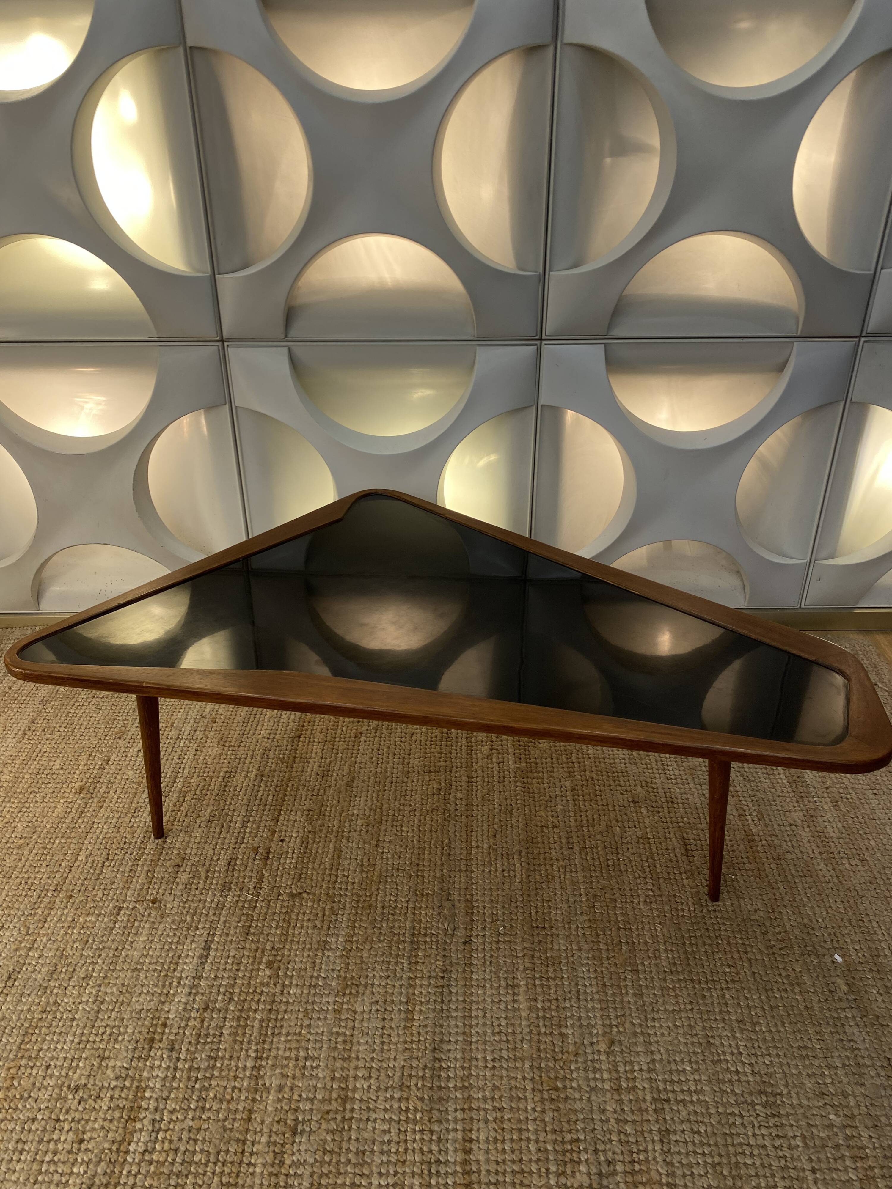 Vintage Coffee Table by Charles Ramos Free Form 1950