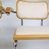 Pair of B64 velvet chairs