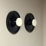 Pair of Wall Hooks by Salc Cantu, Blue and White, 1960s