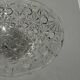 Small glass dish with vintage diamond points, a sparkle.