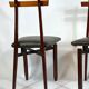 Set of six Mid-century Italian wood chairs