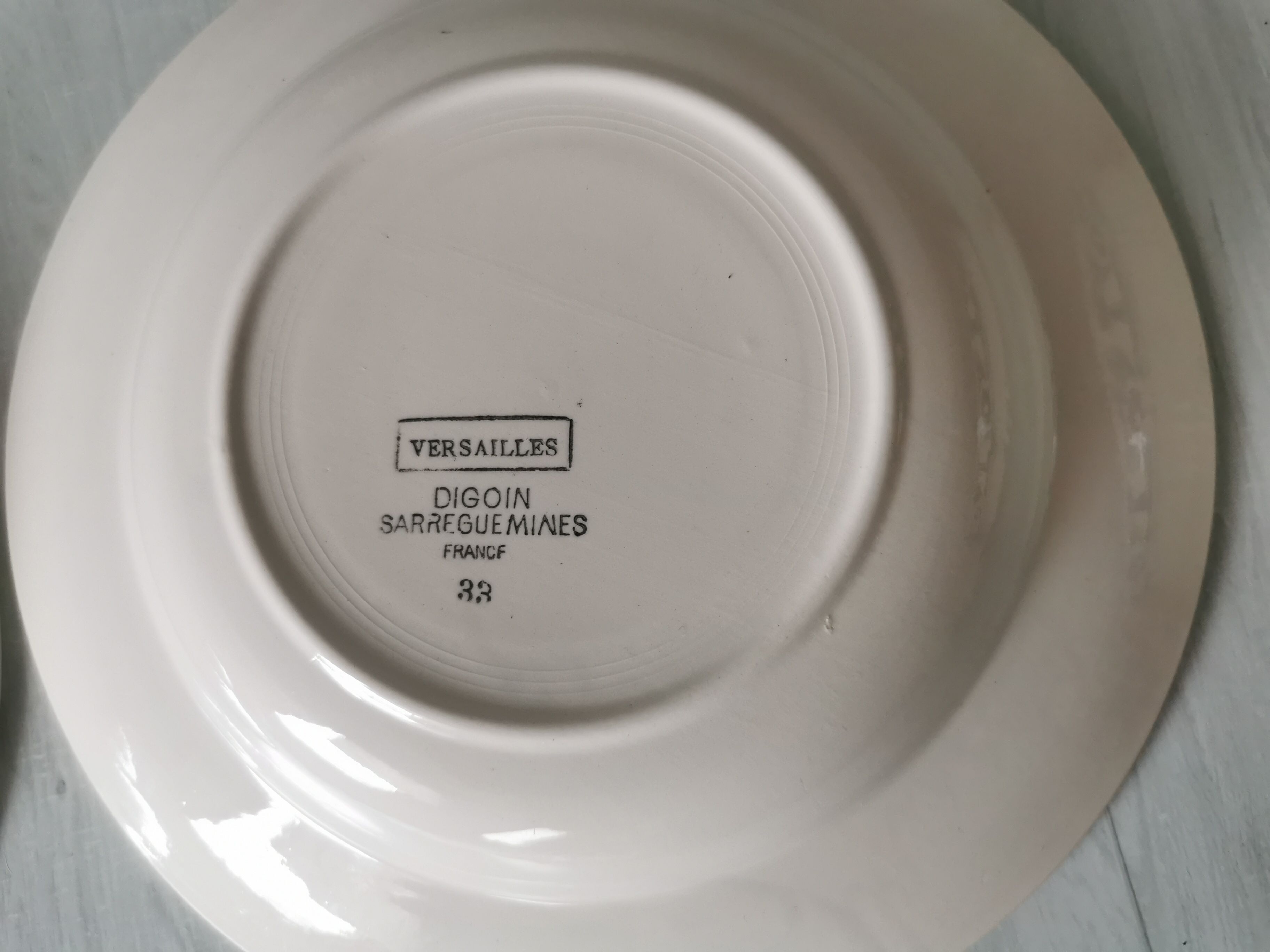 Assiettes creuses Versailles