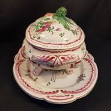 Vegetable tureen on display dish Henri Chaumeil