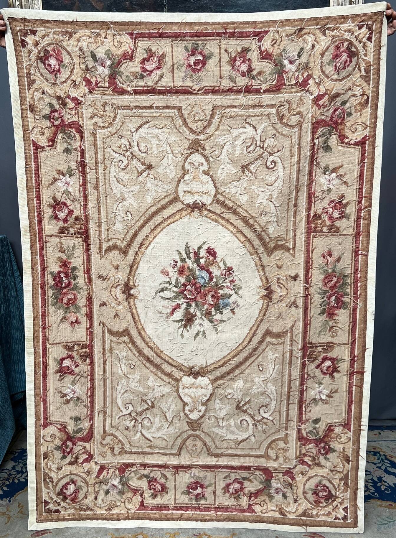 "Aubusson" tapestry in classical style.