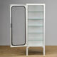 Vintage Medical Cabinet With Five Glass Shelves, 1970s