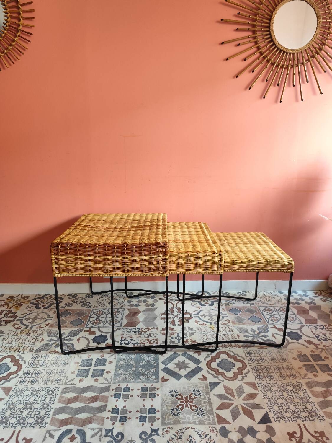 Vintage nesting tables