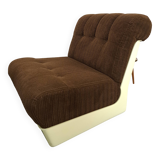 Fauteuil de l'ère spatiale marron avec plastique
