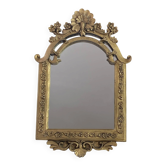 Baroque style mirror, decorated with shells and flowers.