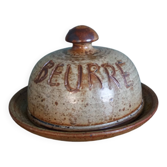 Jean-Pierre Prud’homme stoneware butter dish from Puisaye