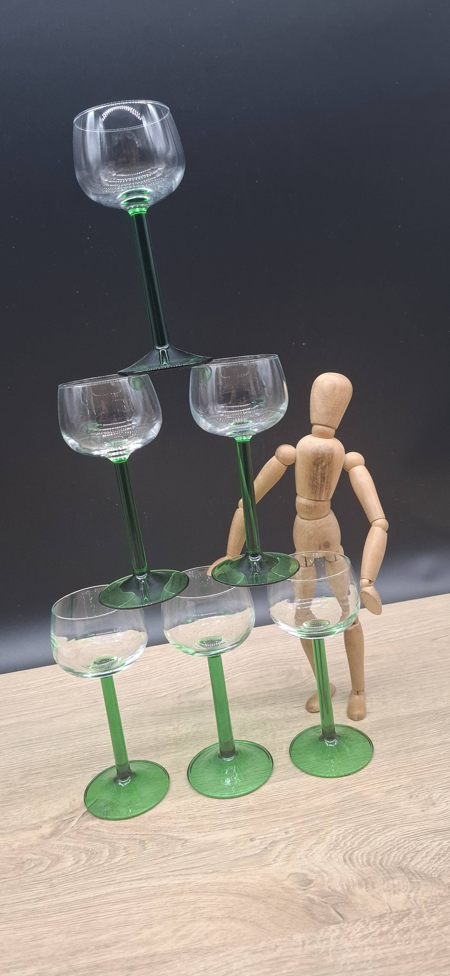 Set of 6 Alsace wine glasses