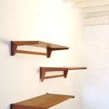 Floating wall shelves by Kai Kristiansen, Denmark, 1960s