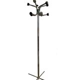 Parrot coat rack on chrome stand