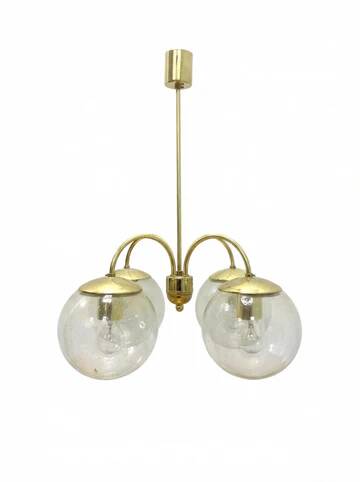 Retro chandelier, Kamenický Šenov, 1960s–1970s, Czechoslovakia