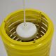 Pop Art Yellow Louvered Cylinder Pendant Lamp, Scandinavia, circa 1970